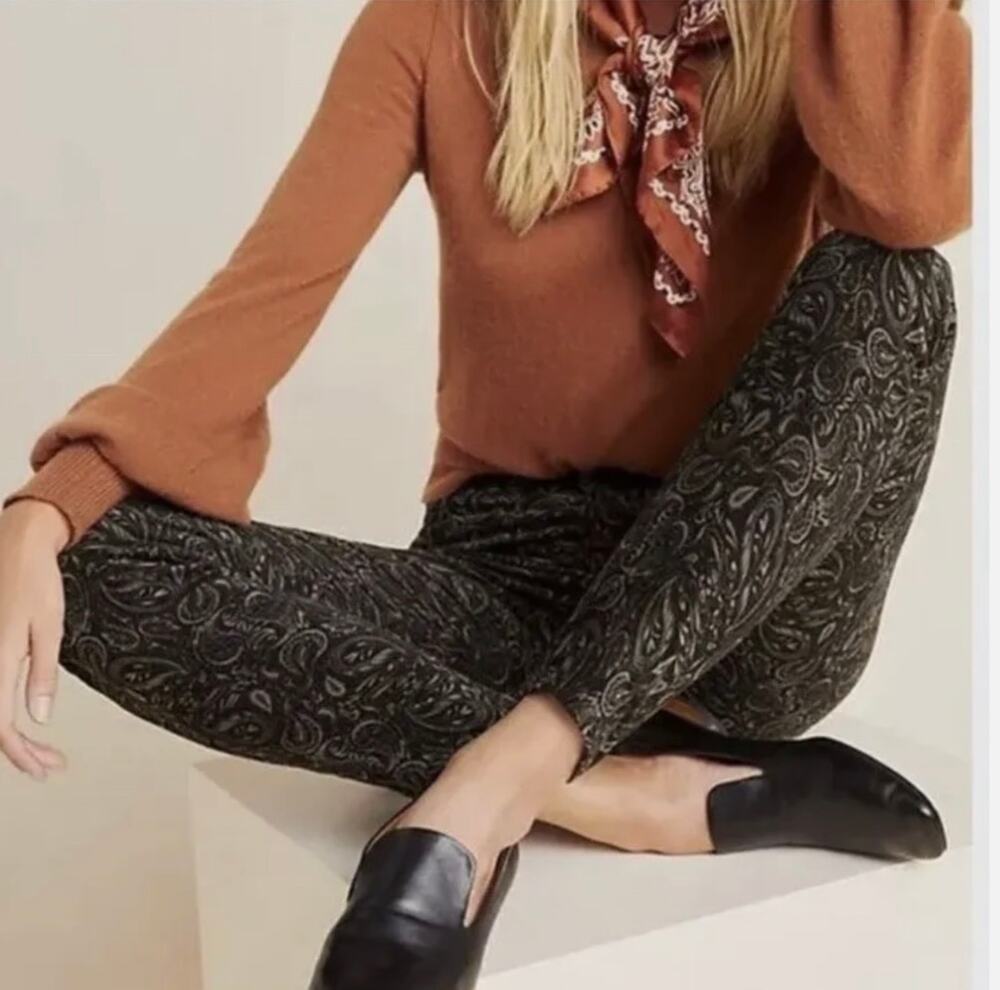 Adriano Goldschmied with Anthropologie Velvet The High Rise Stevie Ankle Sz 27